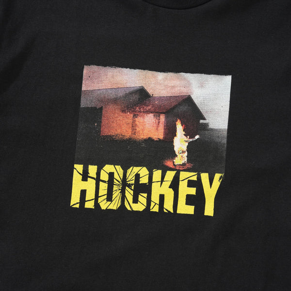Hockey Windows Up Tee, Black