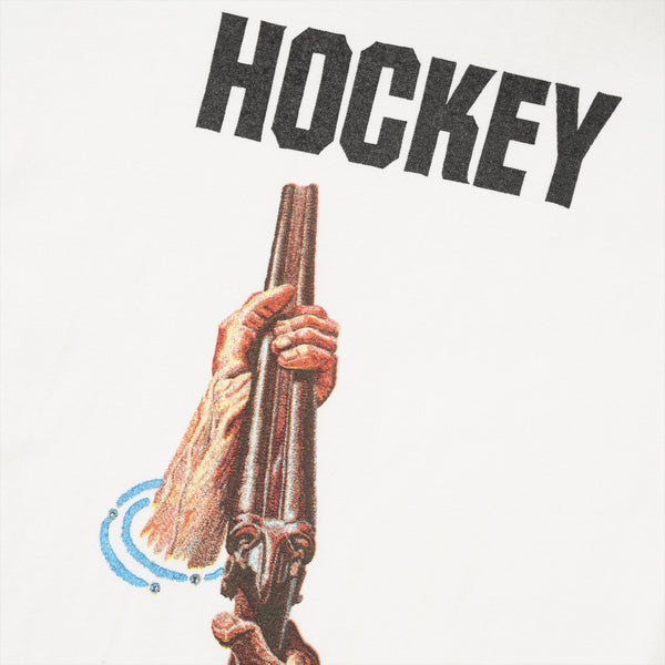 Hockey Shotgun Tee, White