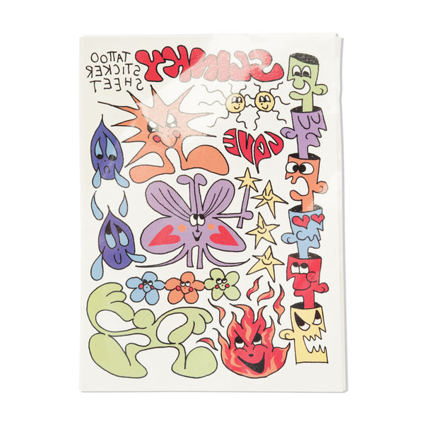 Slinky Tattoo Sticker Sheet