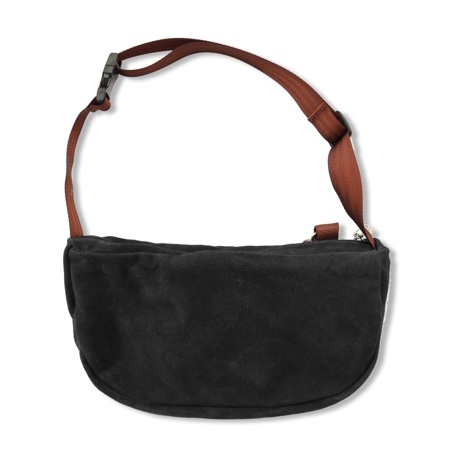 Everyday Suede Slouch Bag, Black