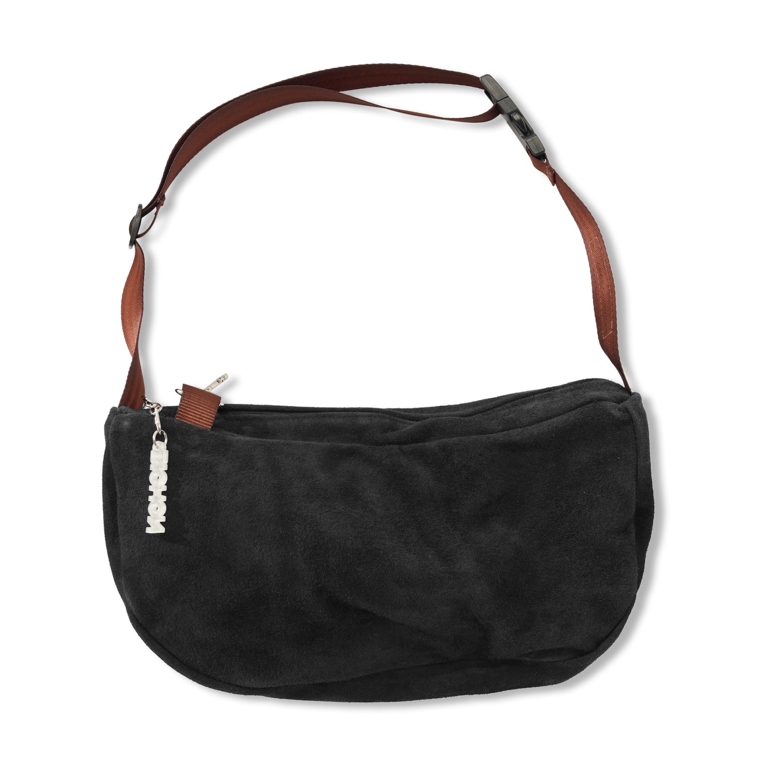 Everyday Suede Slouch Bag, Black