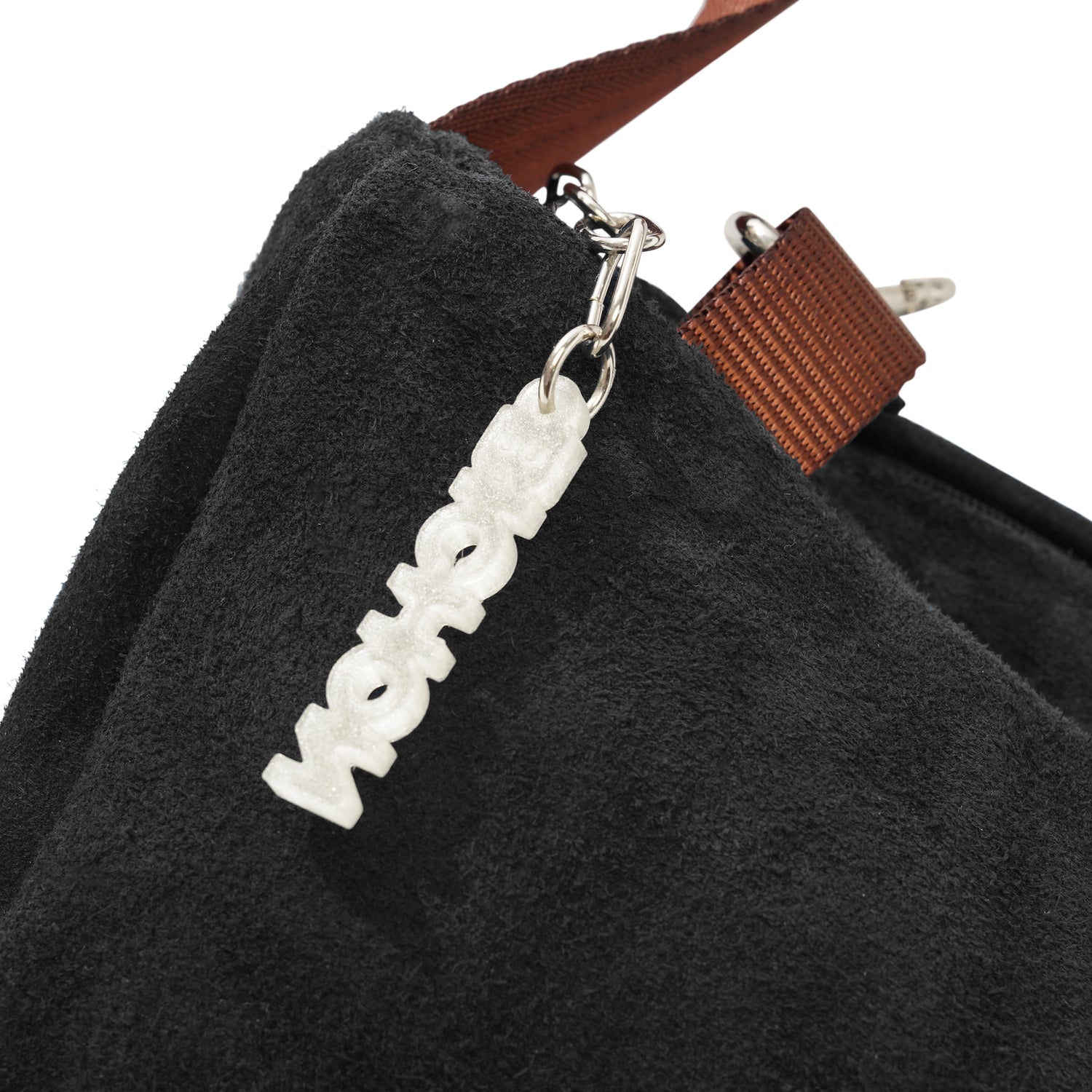 Everyday Suede Slouch Bag, Black