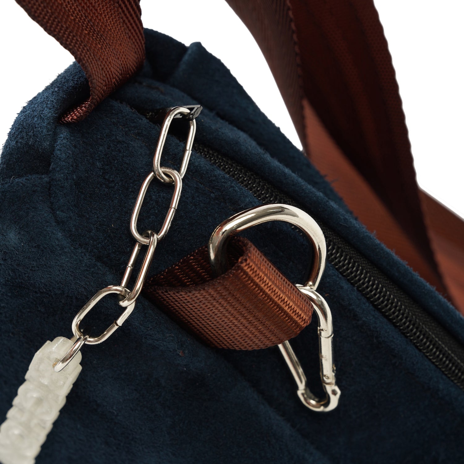 Everyday Suede Slouch Bag, Navy