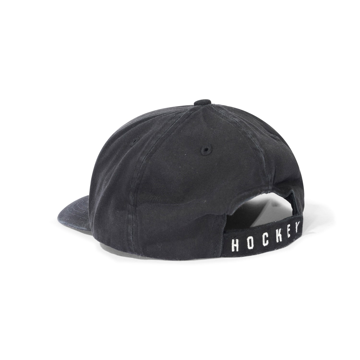 Hockey Embossed Hat, Black Denim