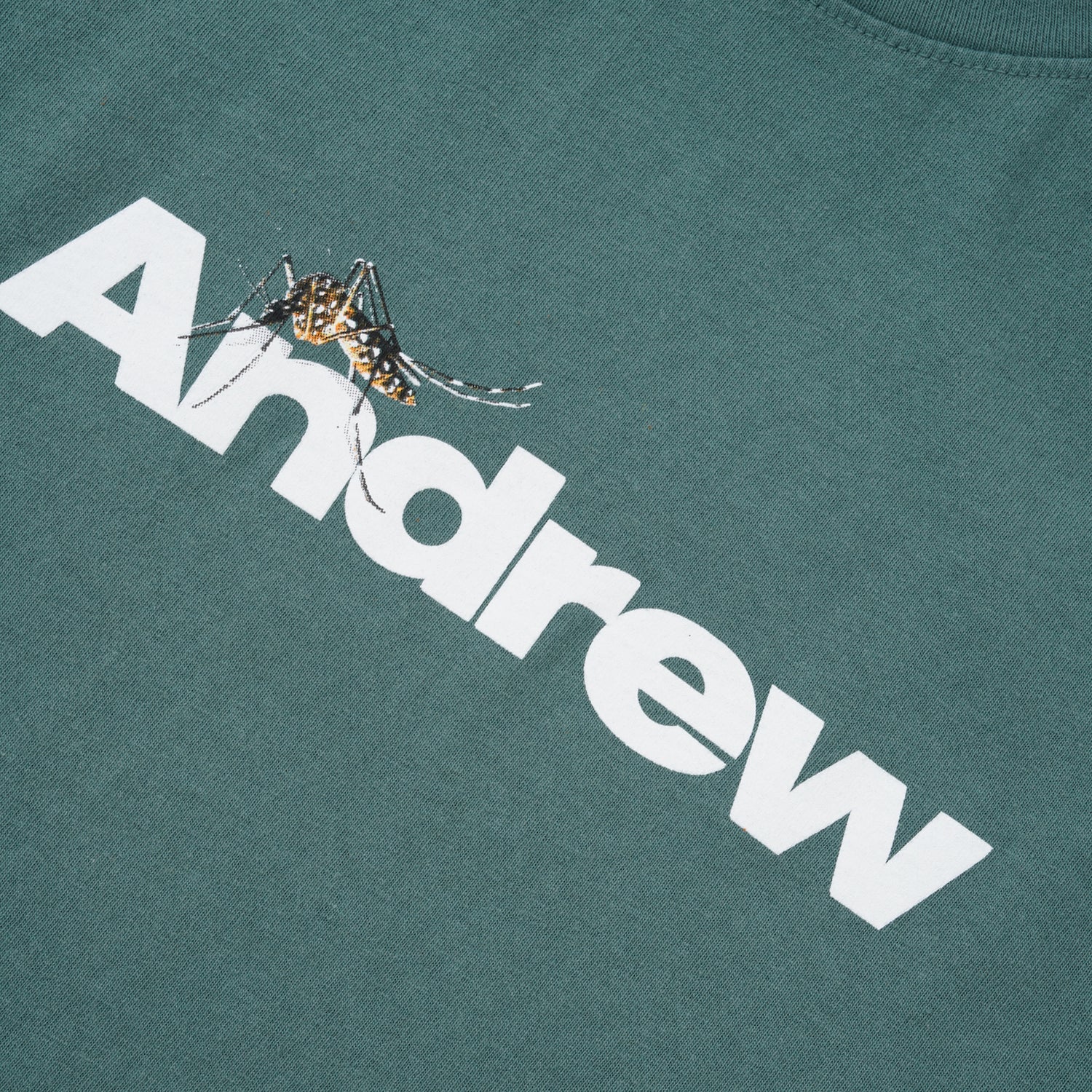 Mosquito Logo Tee, Mineral Blue