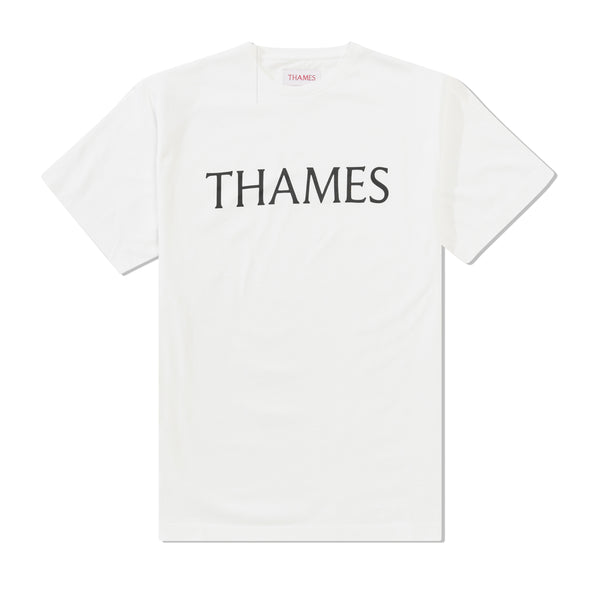 Thames Letters Tee, White