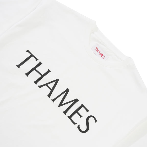 Thames Letters Tee, White