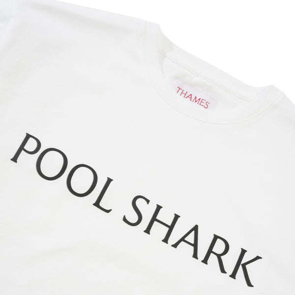 Thames Pool Shark Tee, White