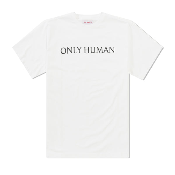 Thames Only Human Tee, White