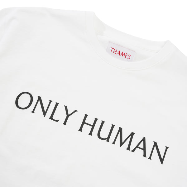 Thames Only Human Tee, White