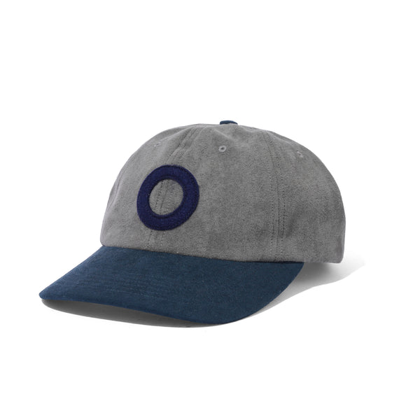 POP Trading Company O Six-Panel Hat, Grey / Navy