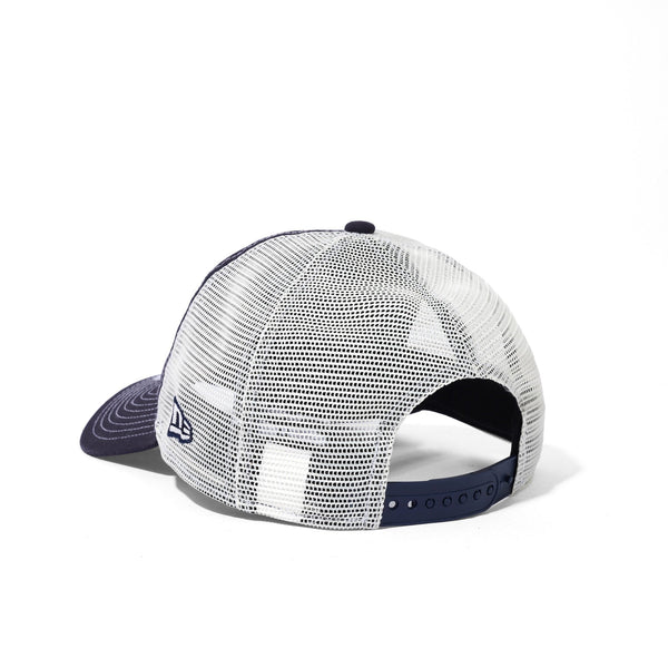 BoneshakerMTB Crossbones New Era 9TWENTY Trucker Hat, Navy / White