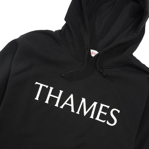 Thames Letters Pullover Hood, Black