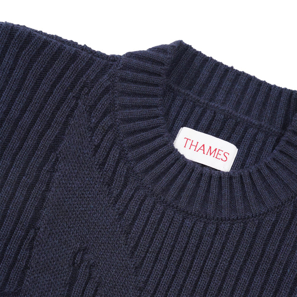 Thames The Ink Fantastic Knit, Navy
