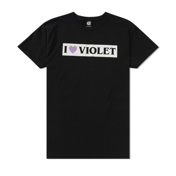 Violet I Love Violet Tee, Black