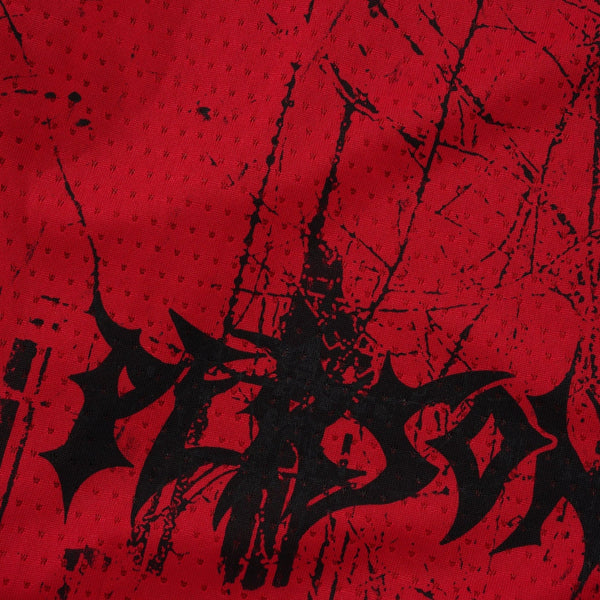 Personal Grave Tree Camo Basketball Shorts, Red