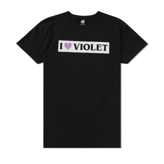 I Love Violet Tee, Black