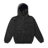 Hoddle Monogram Zip Hood, Black