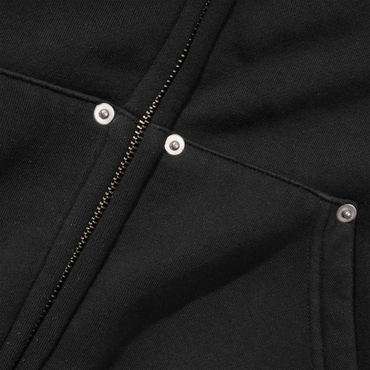 Hoddle Monogram Zip Hood, Black