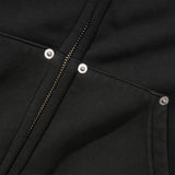 Hoddle Monogram Zip Hood, Black