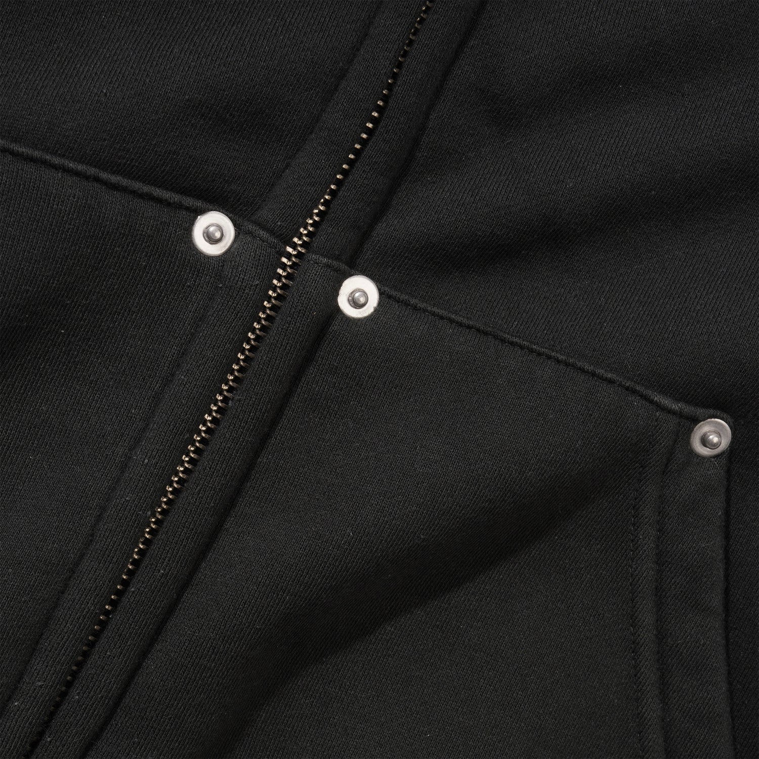 Hoddle Monogram Zip Hood, Black