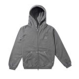 Hoddle Monogram Zip Hood, Washed Grey