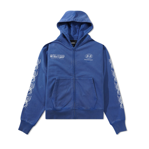 Vans Ed Davis Zip-Thru Pullover Hood, True Blue