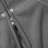 Hoddle Monogram Zip Hood, Washed Grey