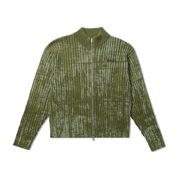 Hoddle Fracture Ribbed Knit, Green