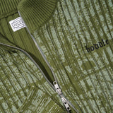Fracture Ribbed Knit, Green