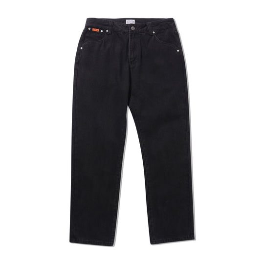 Uniform Slim Cut Jean, Black Wash