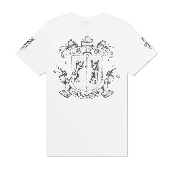 Pluto of St Andrews Shield Tee, White
