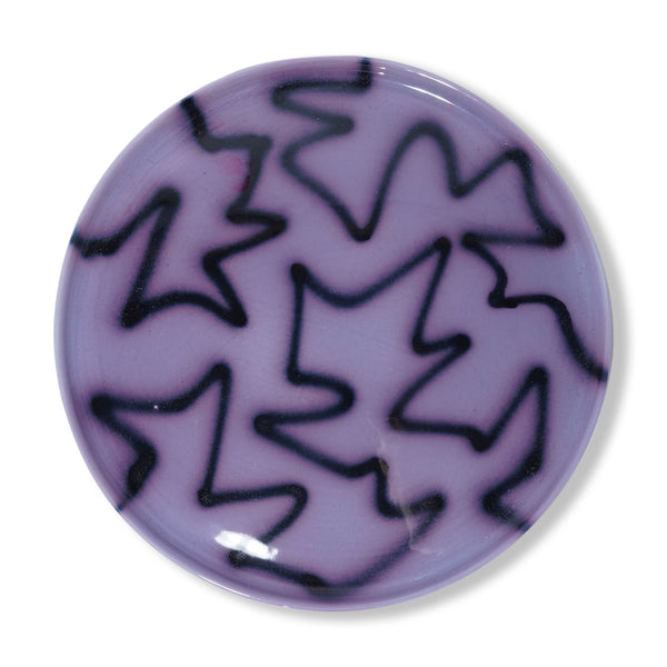 Frizbee Ceramics Medium Plate, Blue Pizza