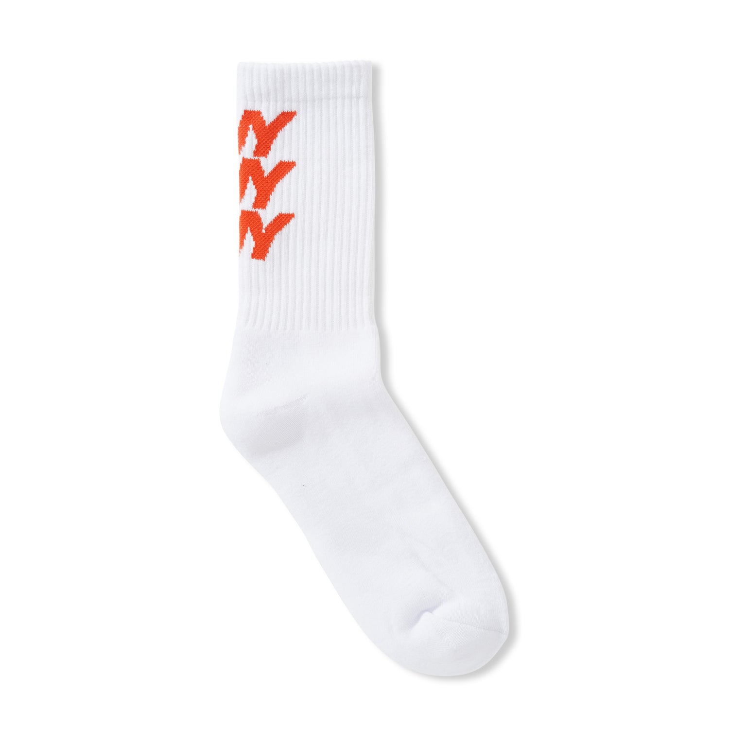 NY Repeat Crew Socks, White