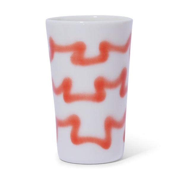 Frizbee Ceramics Bier Cup, Red Ice