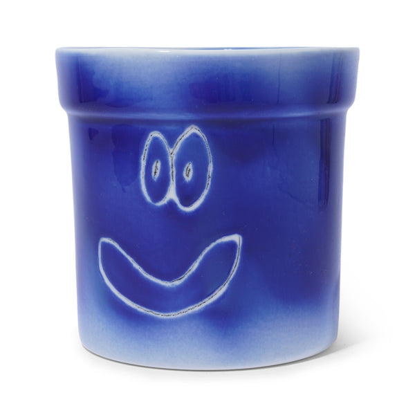 Frizbee Ceramics Planter, Blue Moss