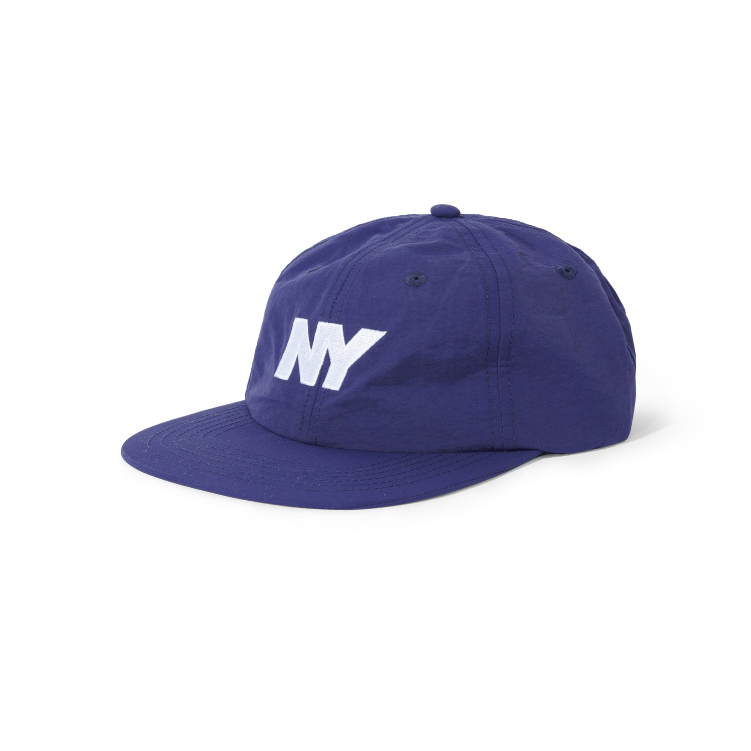 NY Speed Logo Hat, Light Blue / White