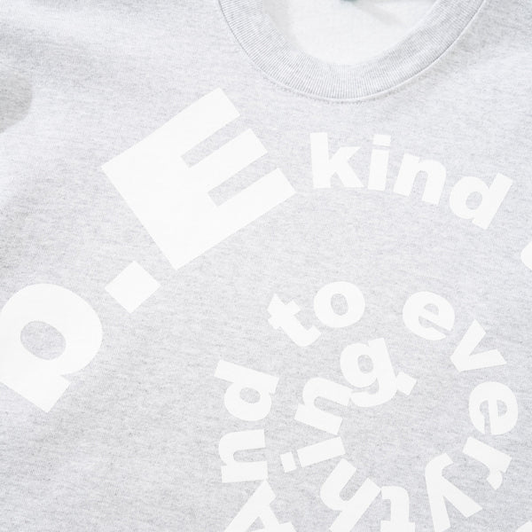 b.Eautiful b.E Kind Swirl Crewneck Sweatshirt, Heather Grey