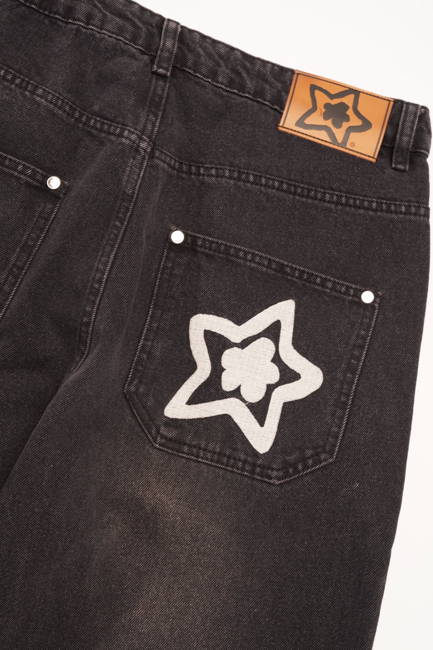 Washed Star Jeans, Black
