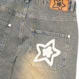 Washed Star Jeans, Blue