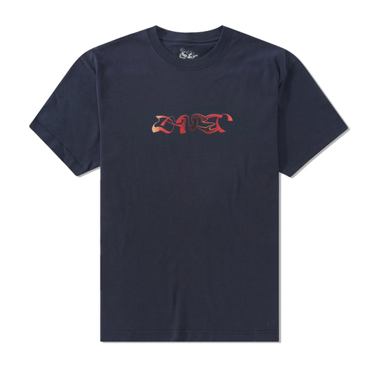 Analog Triple Logo Tee, Dark Navy