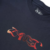 Analog Triple Logo Tee, Dark Navy