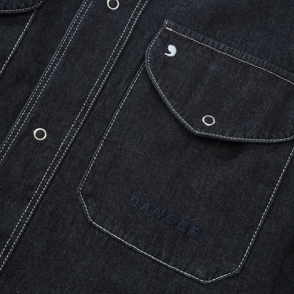 Double Pocket Shirt, Black