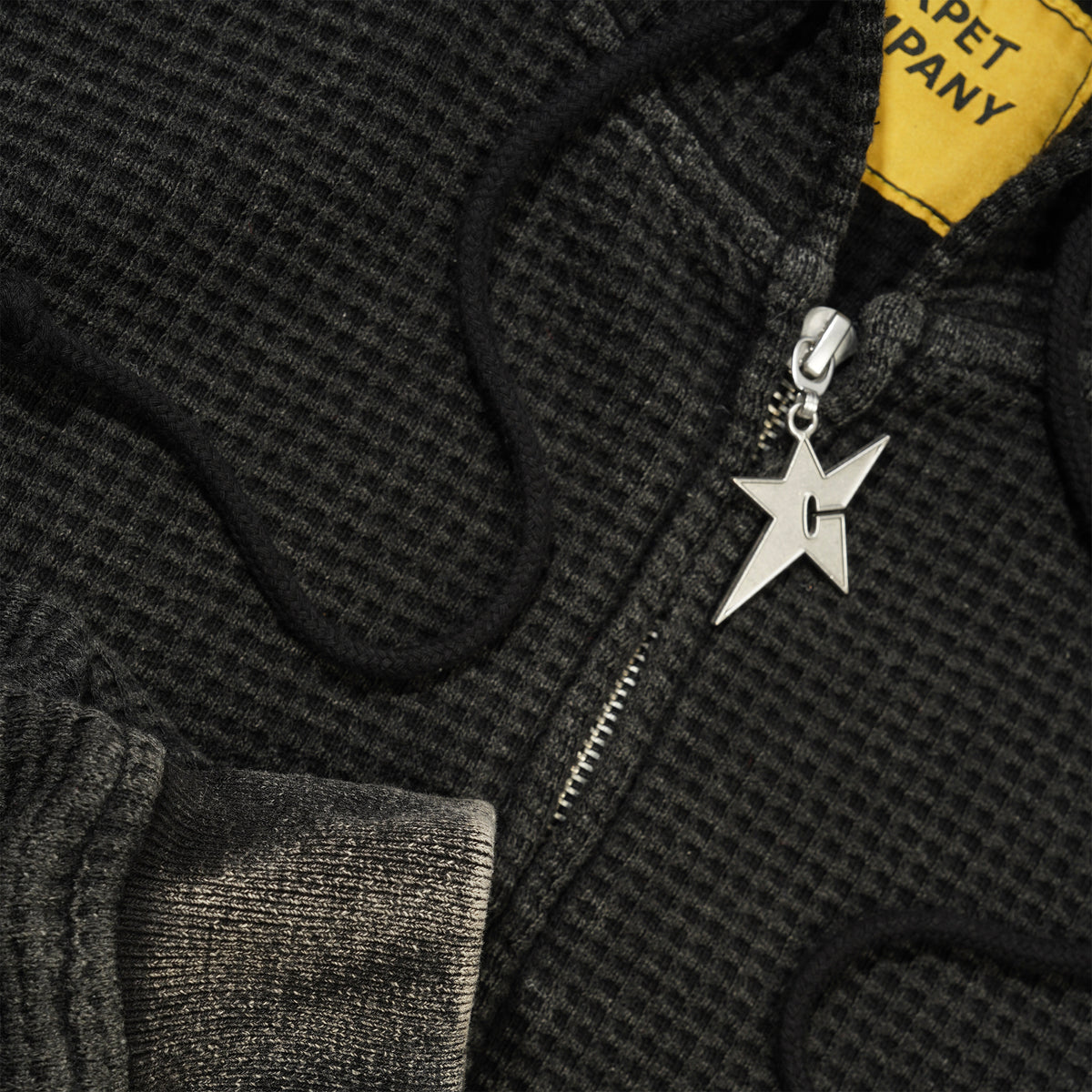 C-Star Double Zip Thermal Hoodie, Black