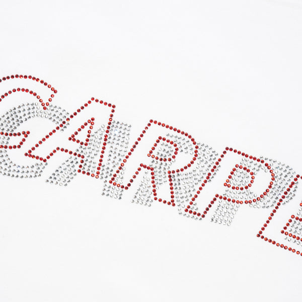 Carpet Company Misprint Rhinestone Tee, White