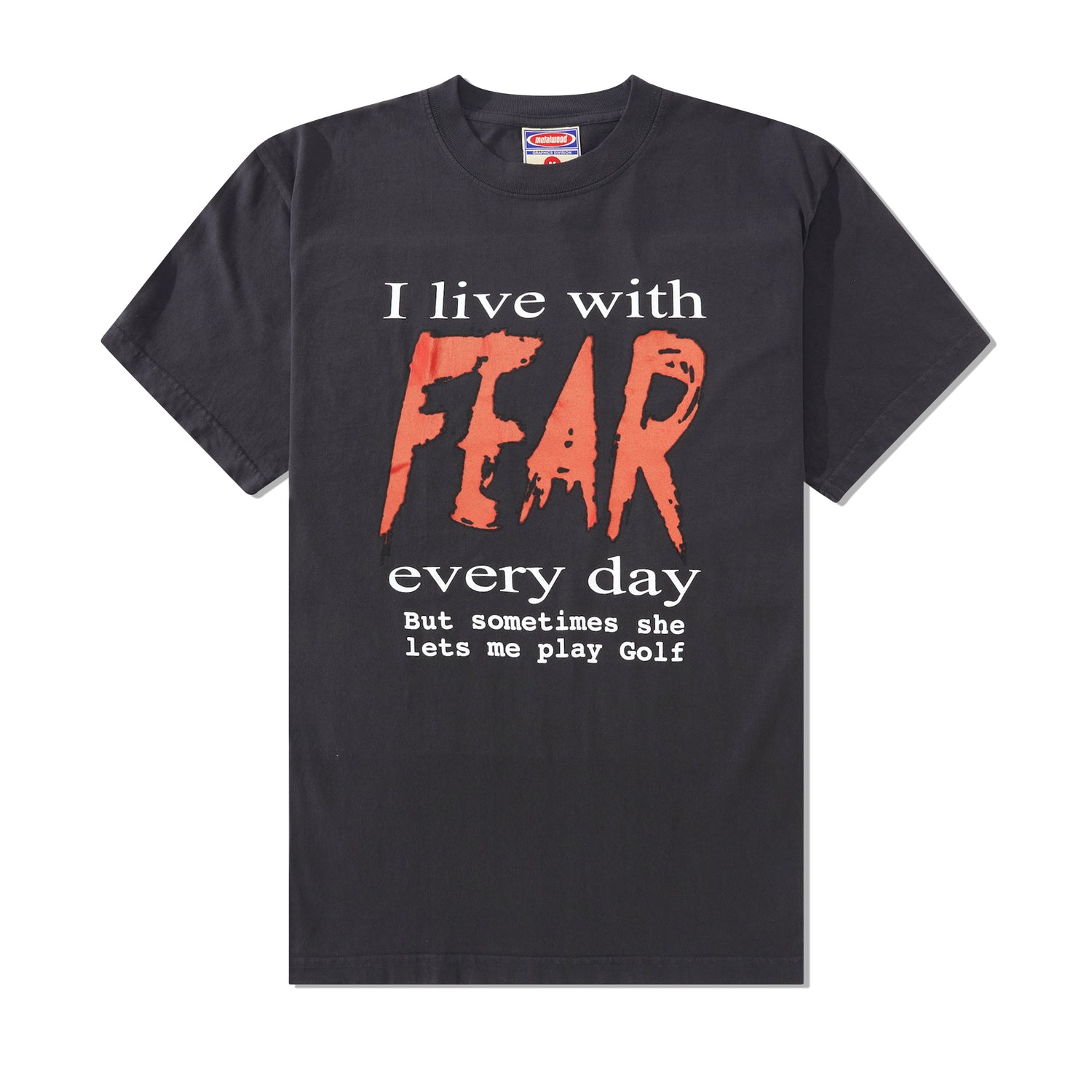 Fear Tee, Vintage Black