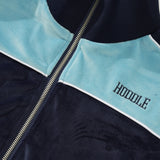 Velour Track Jacket, Blue