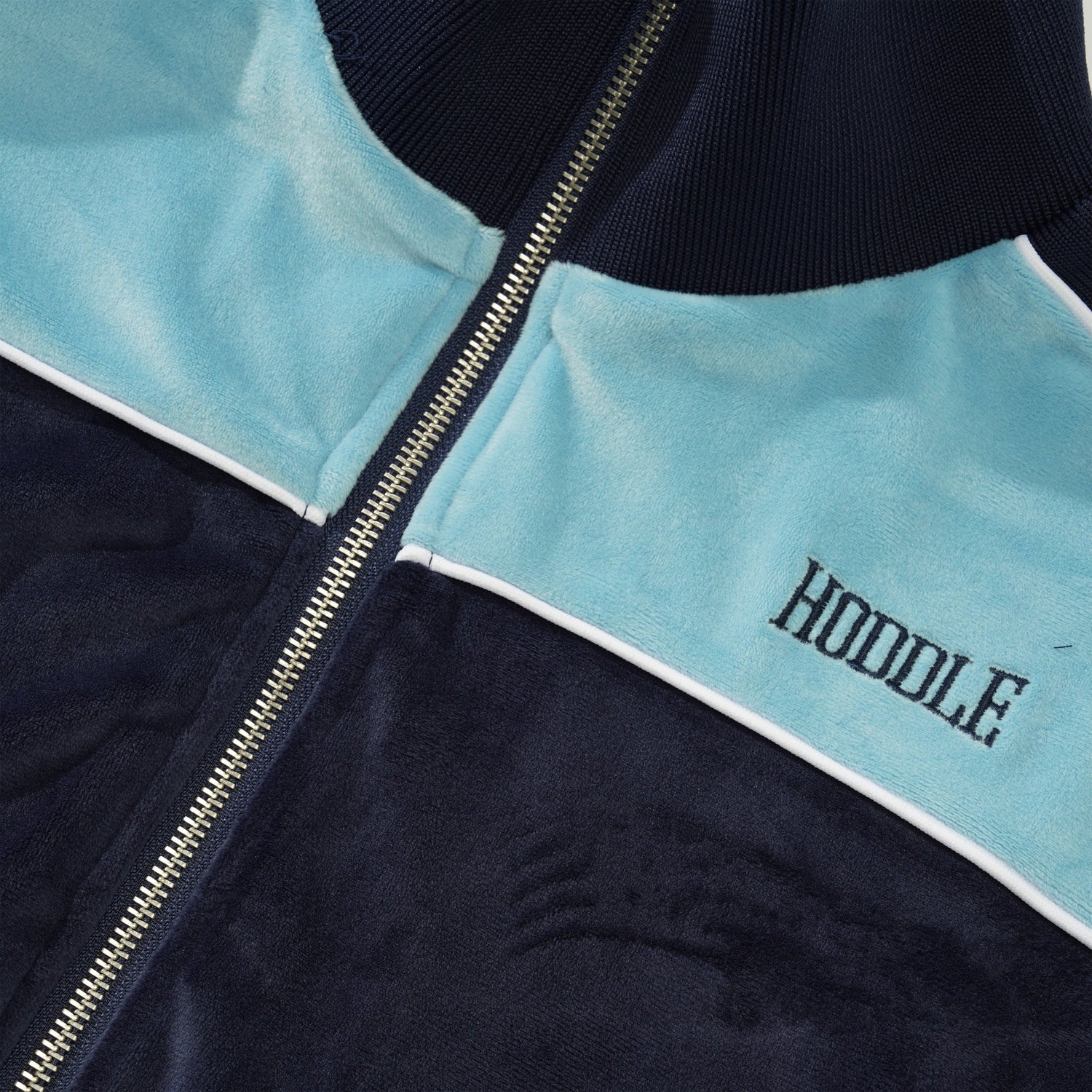 Velour Track Jacket, Blue