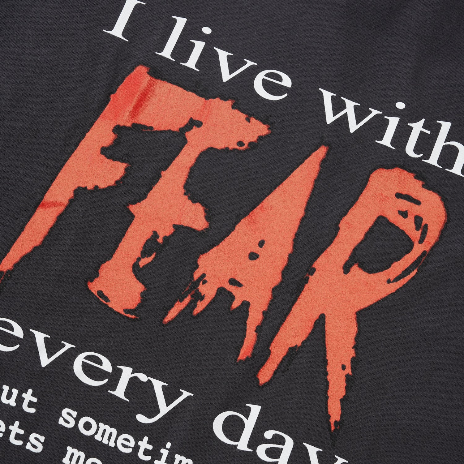 Fear Tee, Vintage Black