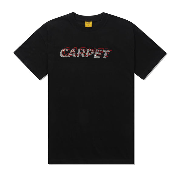 Carpet Company Misprint Rhinestone Tee, Black